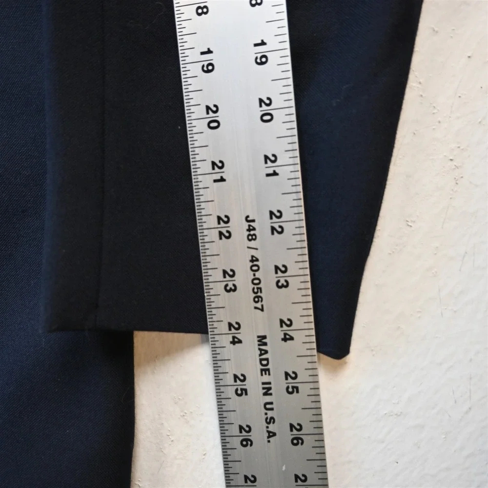 Vtg USA Made 46R Navy Blue Gold Button Mens Blazer Suit Jacket Sport‎ Coat